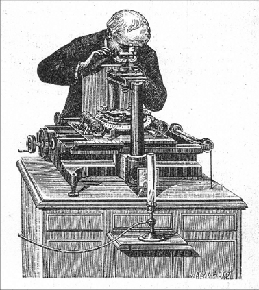 Uno dei primi misuratori di lastre fotografiche della seconda metà dell’Ottocento<br />
